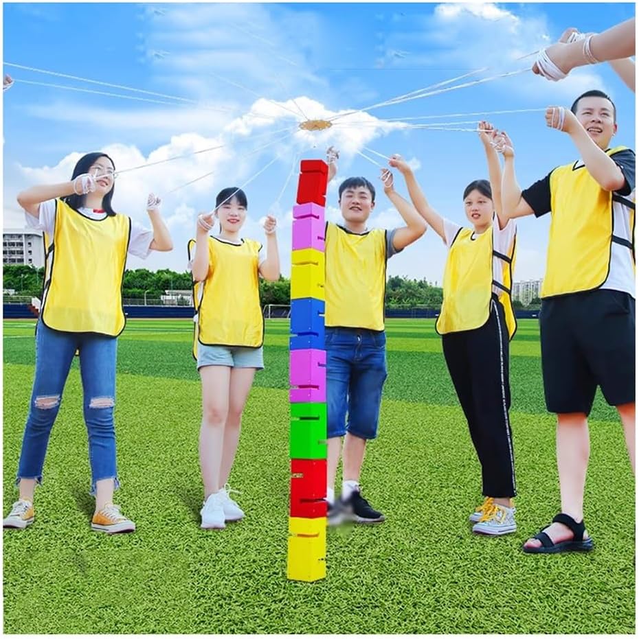 Field Day Games Set for Adults and Kids, Fun Team Building Games for Employees, Family get Together Games (Color : Blue, Size : 8PCS)