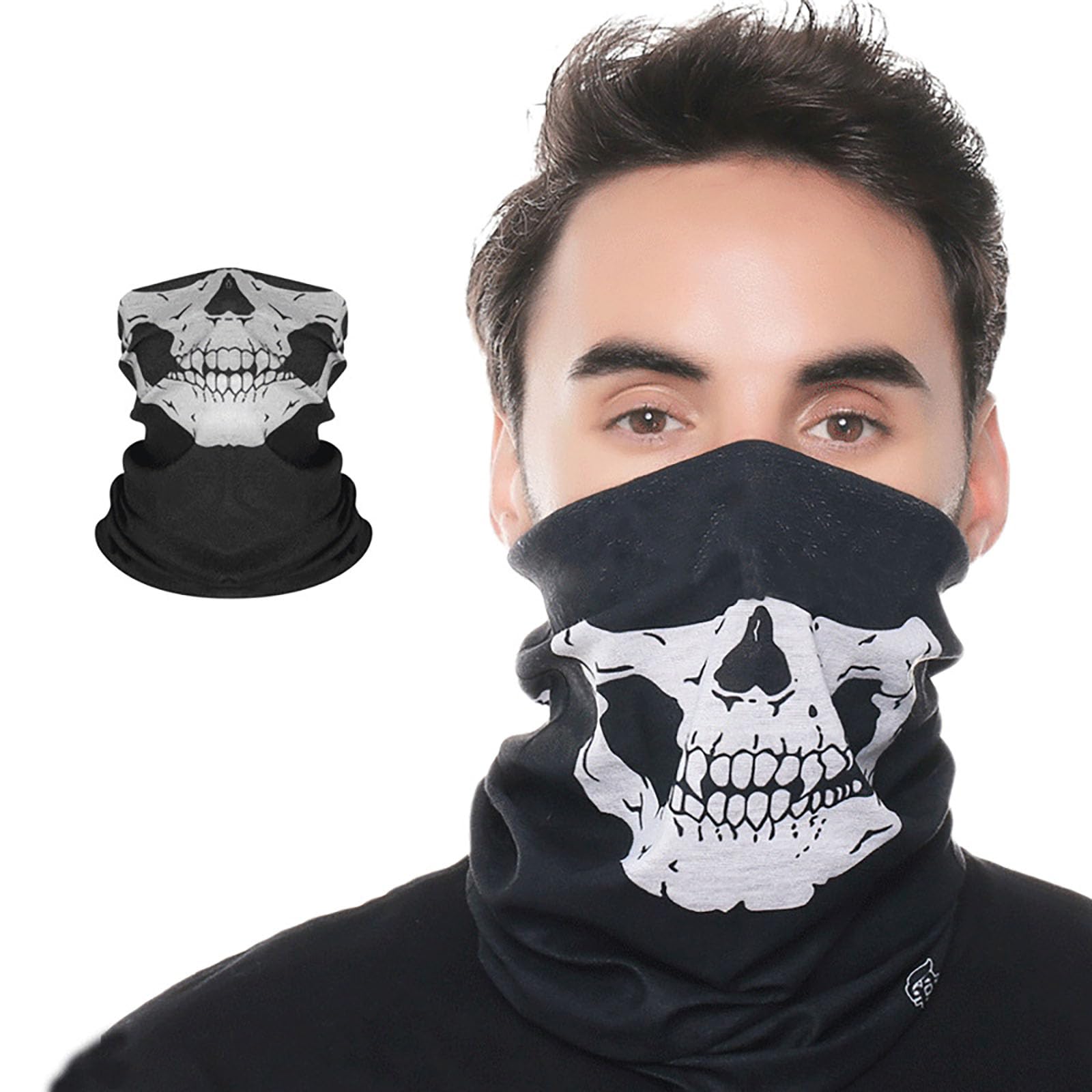dinghaole 1 works Stunning Black & White Skeleton Gloves,skeleton Mask,Cosplay,Events,Parties,Everyday Use,the Mask Costume,halloween Costume - Image 2