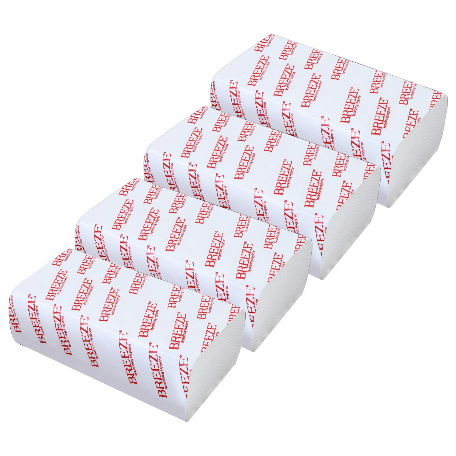 BREEZE BRE011 MultiFold Tissue Paper Extra Soft & Highly Absorbent Napkin for Kitchen Office & Home Use (Pack of 4, 520 Sheets, Rectangular Box)-picture-17