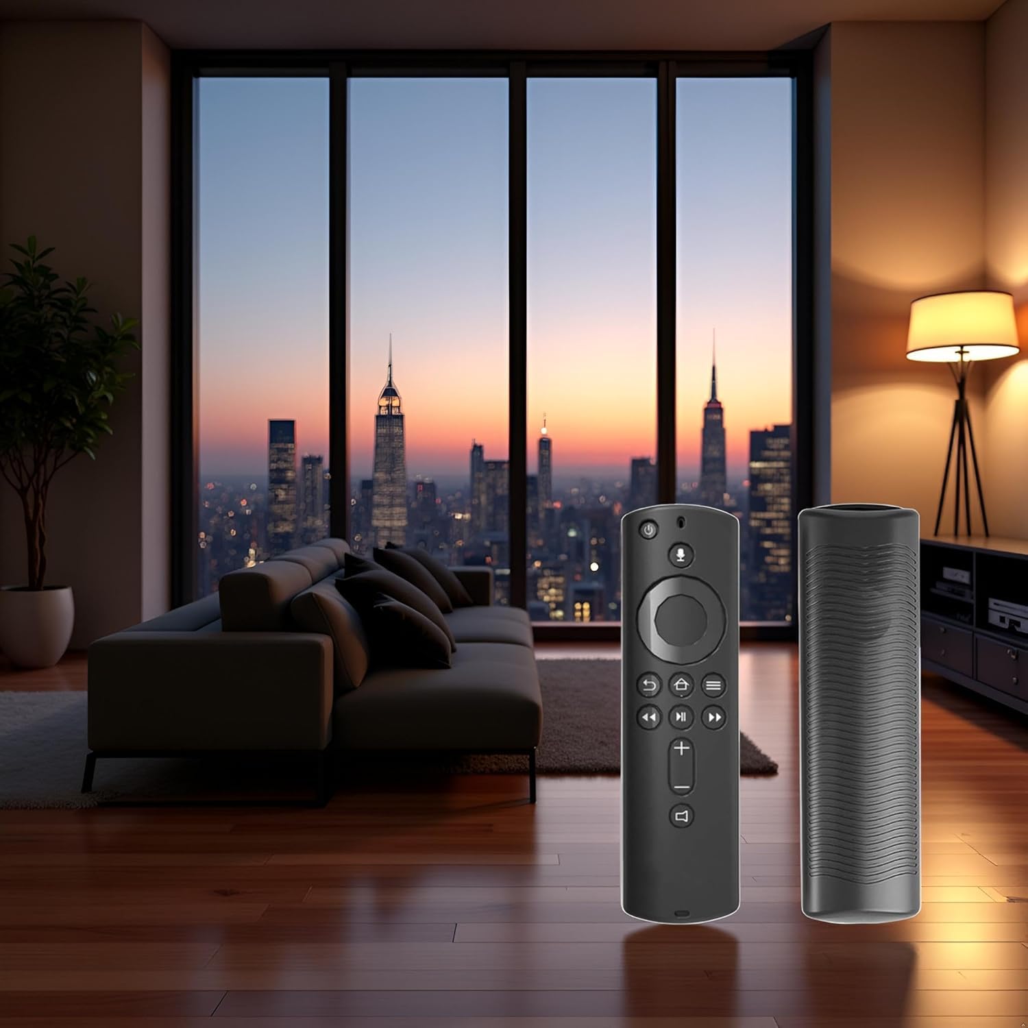 1 funda protectora negra de 5.9 pulgadas, funda de silicona suave, a prueba de golpes, antideslizante, repuesto para control remoto Amazon Fire TV Stick 4K, accesorios (electrónica)