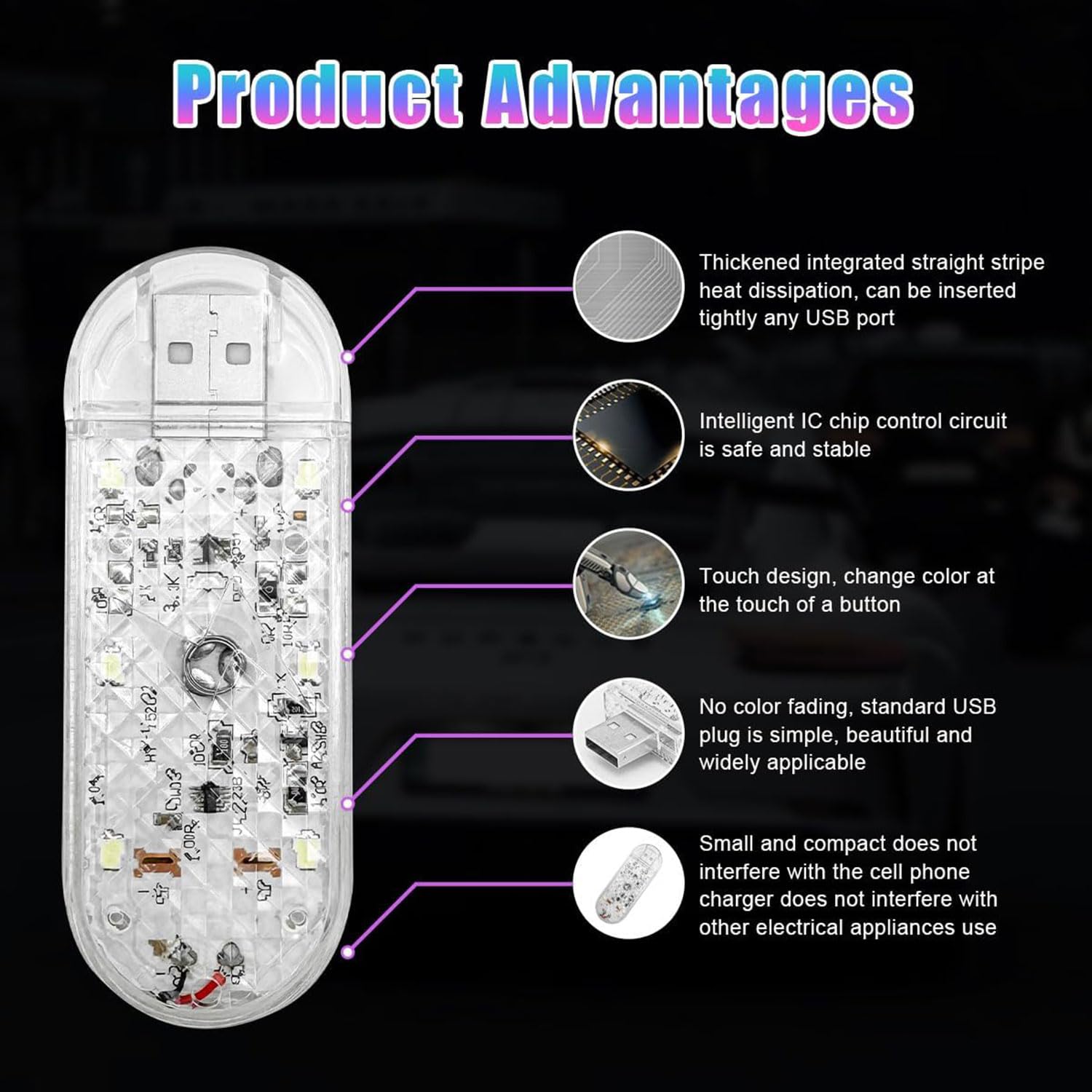 Lampes LED Intérieures Pour Voiture, Nombreuses Tailles - Test Et Avis