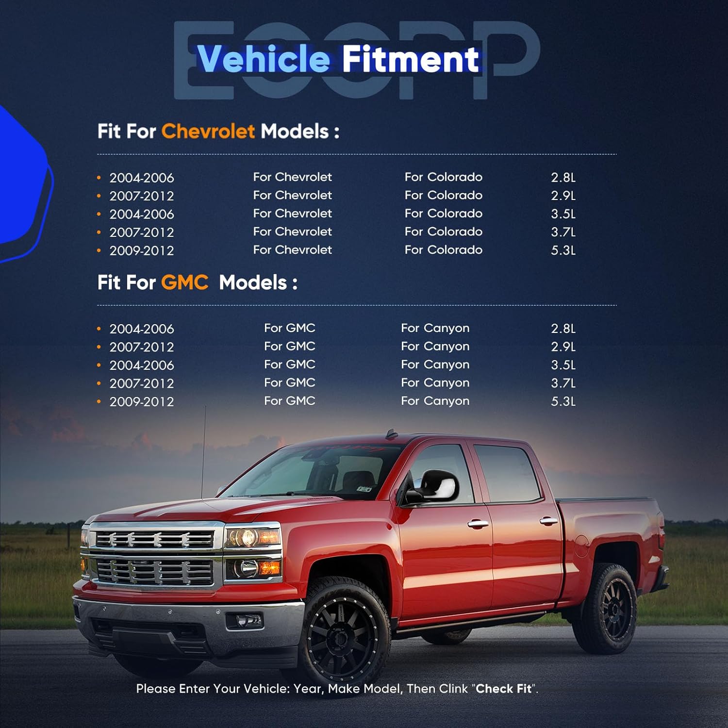 ECCPP Manual Fold Power Adjustment Side Mirrors For Chevy Blazer S10/ For GMC Jimmy S-15 (1994-1997) Left & Right Pair