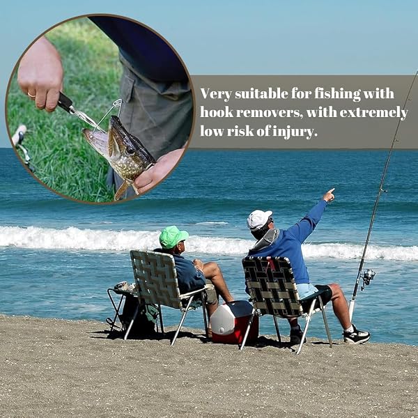 Pince de Pêche Multifonction en Acier Inoxydable avec Coupe-Fil et Cordon de Sécurité, pour Pêche en Mer, Rivière et Lac - 5