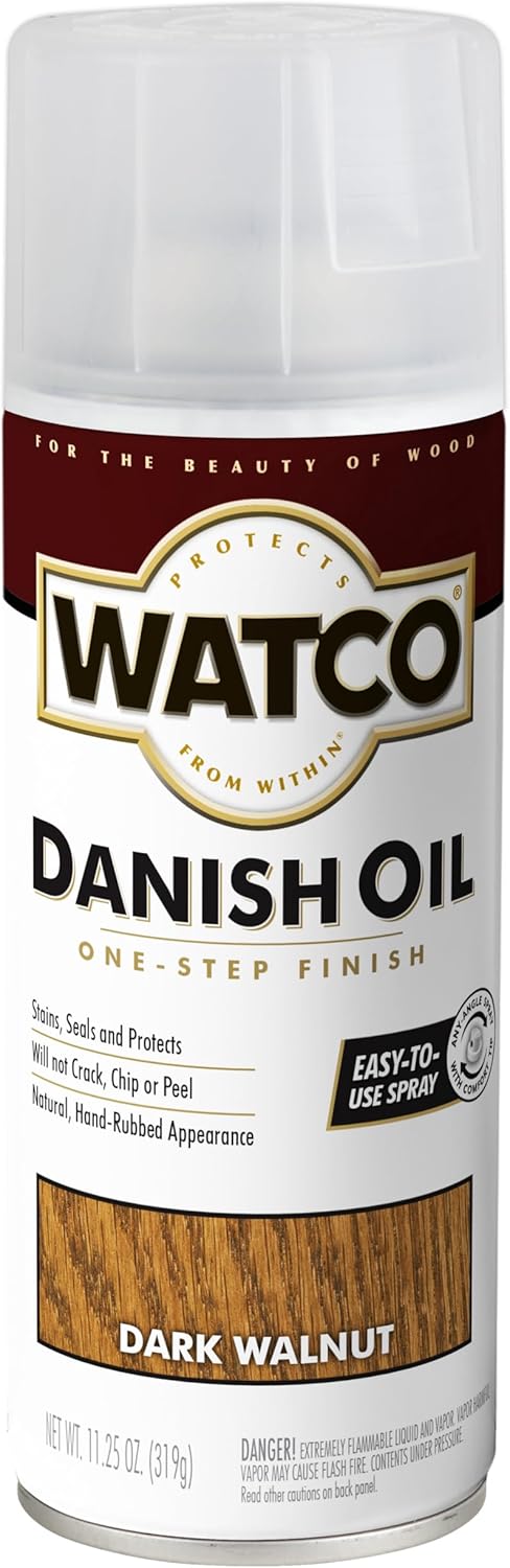 Watco 214380 Danish Oil Wood Finish, Quart, Red Mahogany