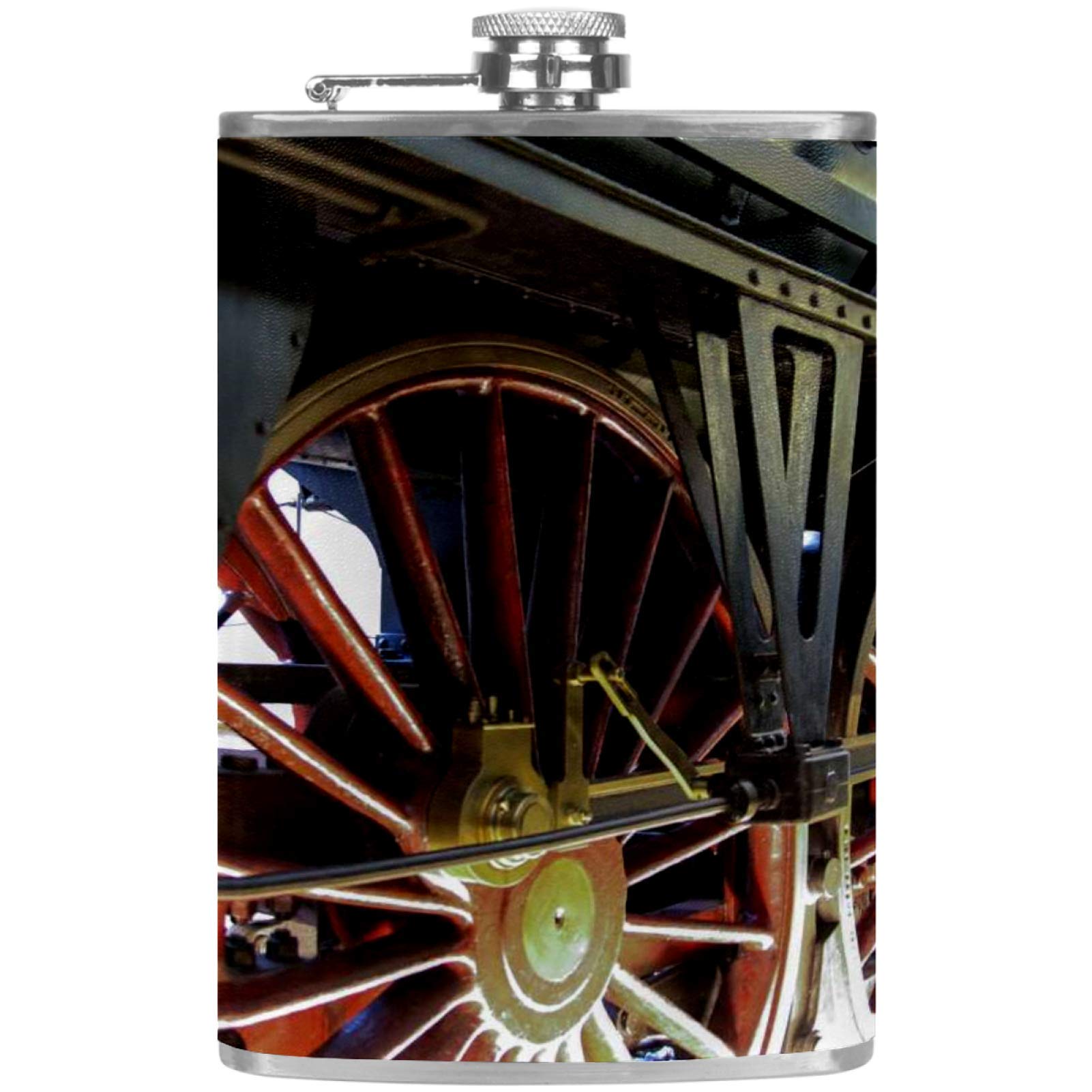 Flasque à whisky de poche étanche en cuir avec entonnoir