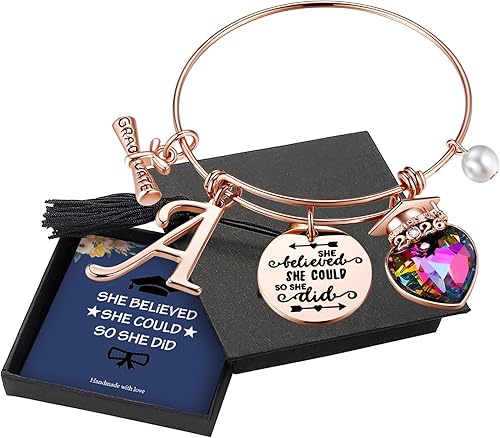 Yoosteel Graduation Gifts 2026 for Her Bracelets, Inspirational Bracelet College
