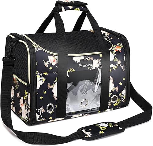 Miniatura 30 de Petmolico Transportador para gatos Bolsa para mascotas de lados suaves para gatos pequeños y medianos, cachorros, 16 libras, transportador de viaje