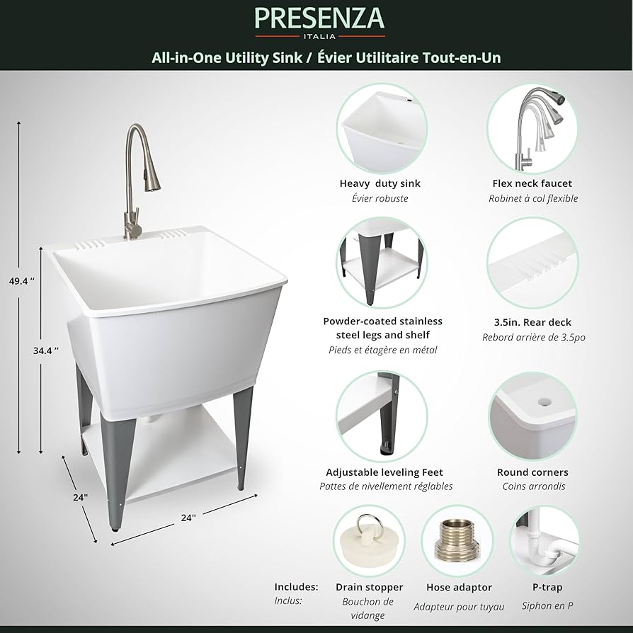 sangoです！ KENZO 52'' Wall Mount Pedestal Sink - Matte White