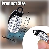 Vista 3 de 4 tapones de válvula de neumático de granada cromada, tapas de válvula de neumático de acero inoxidable para automóviles, camiones, SUV, Plateado