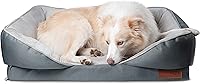 Vista 1 de Fida Cama ortopédica para perros con base de espuma viscoelástica, sofá de salón para perros con funda extraíble lavable, sofá cama para mascotas