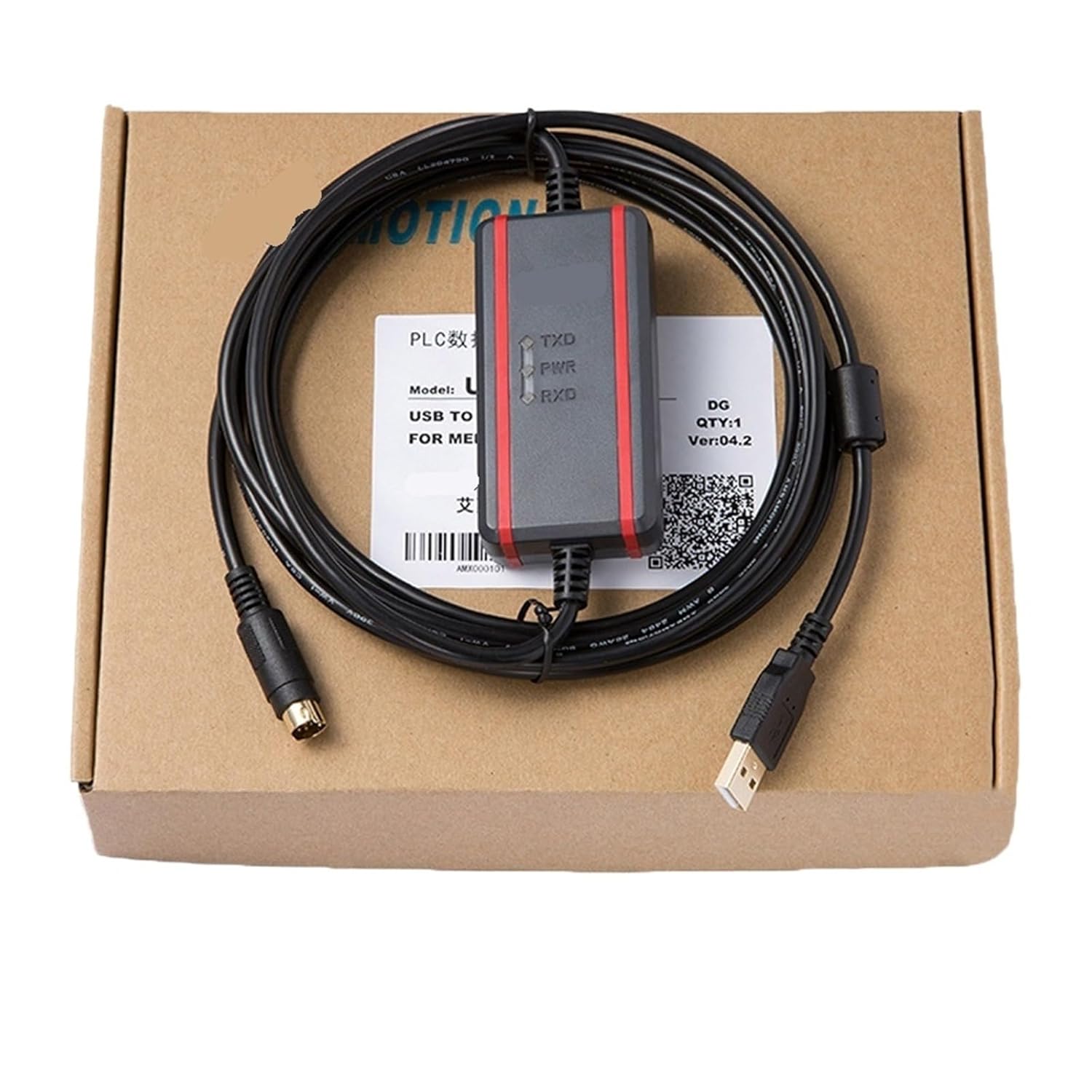 USBACAB230 Programming Cable for ES EX EC SE SV SS USB-DVP USB to RS232 Adapter for XC/XD/XE Date Line(Isolation-FTDI Type)