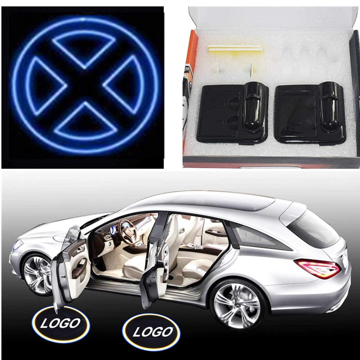 Buy 3D Ghost Shadow Emblems Wireless Door Logo Shadow Ghost Lights