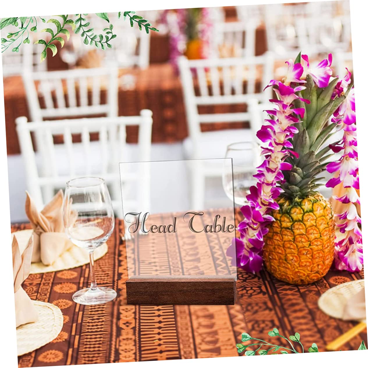 OKUMEYR Wooden Table Card Stands 12pcs Place Card Holder Display Stand for Events Decorative Sign Holders