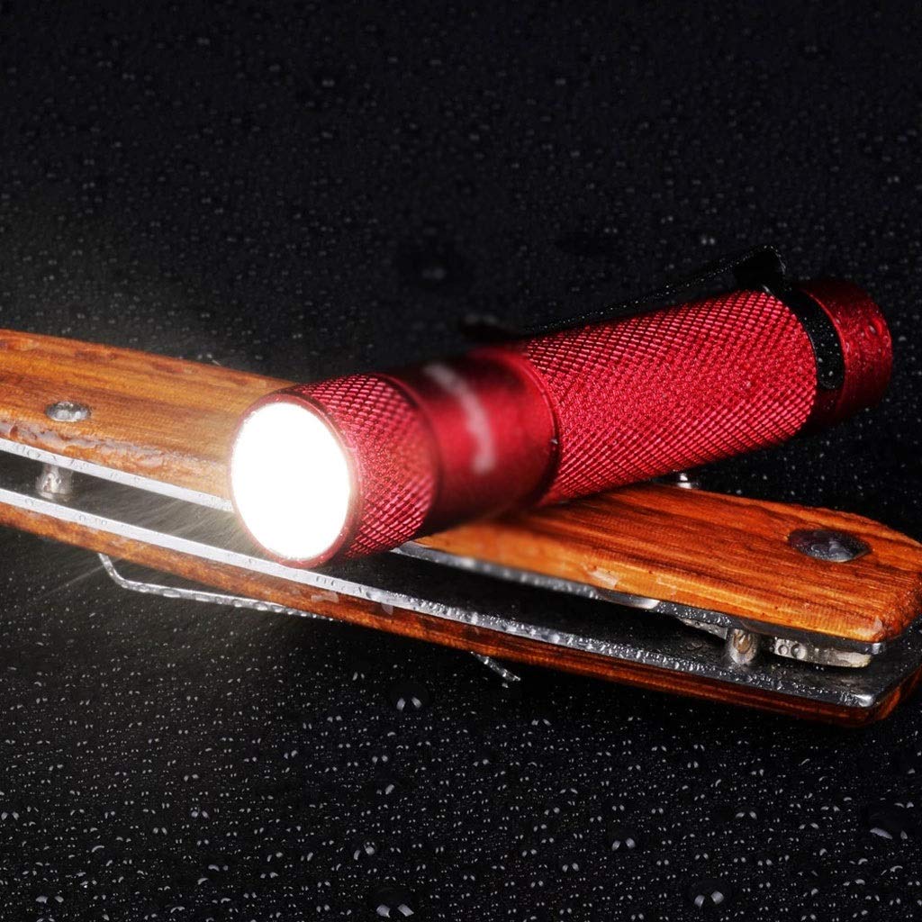 Linterna LED de Bolsillo portátil Llavero a Prueba de Agua Antorcha Linterna súper pequeña (Color : A) (B) (B)