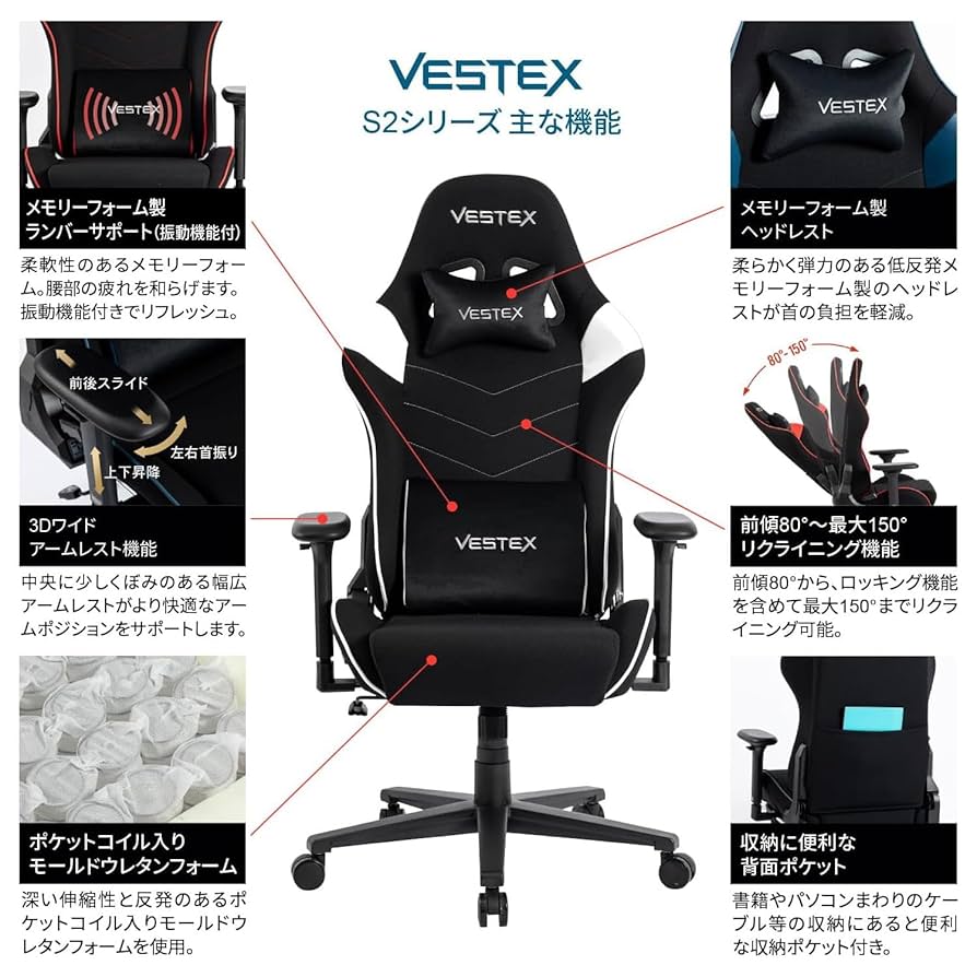 Amazon.co.jp: VESTEX(ベステックス) S2シリーズ ゲーミング