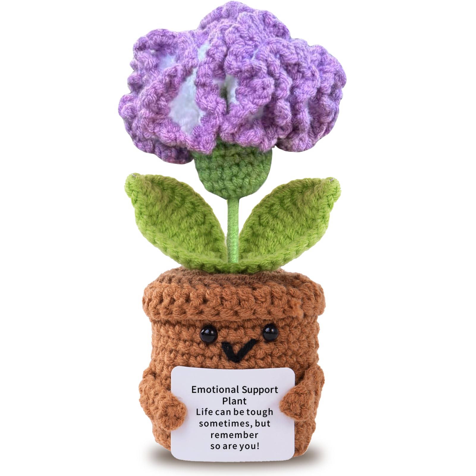 Aruigu Pocket Hug Herz Kleine Geschenke, Positive Kartoffel Serien Gehäkelte Glücksbringer Gute Besserung Genesungsgeschenke Geschenke Prüfung Zeugnis Geburtstagsgeschenk Freunden Kollegen