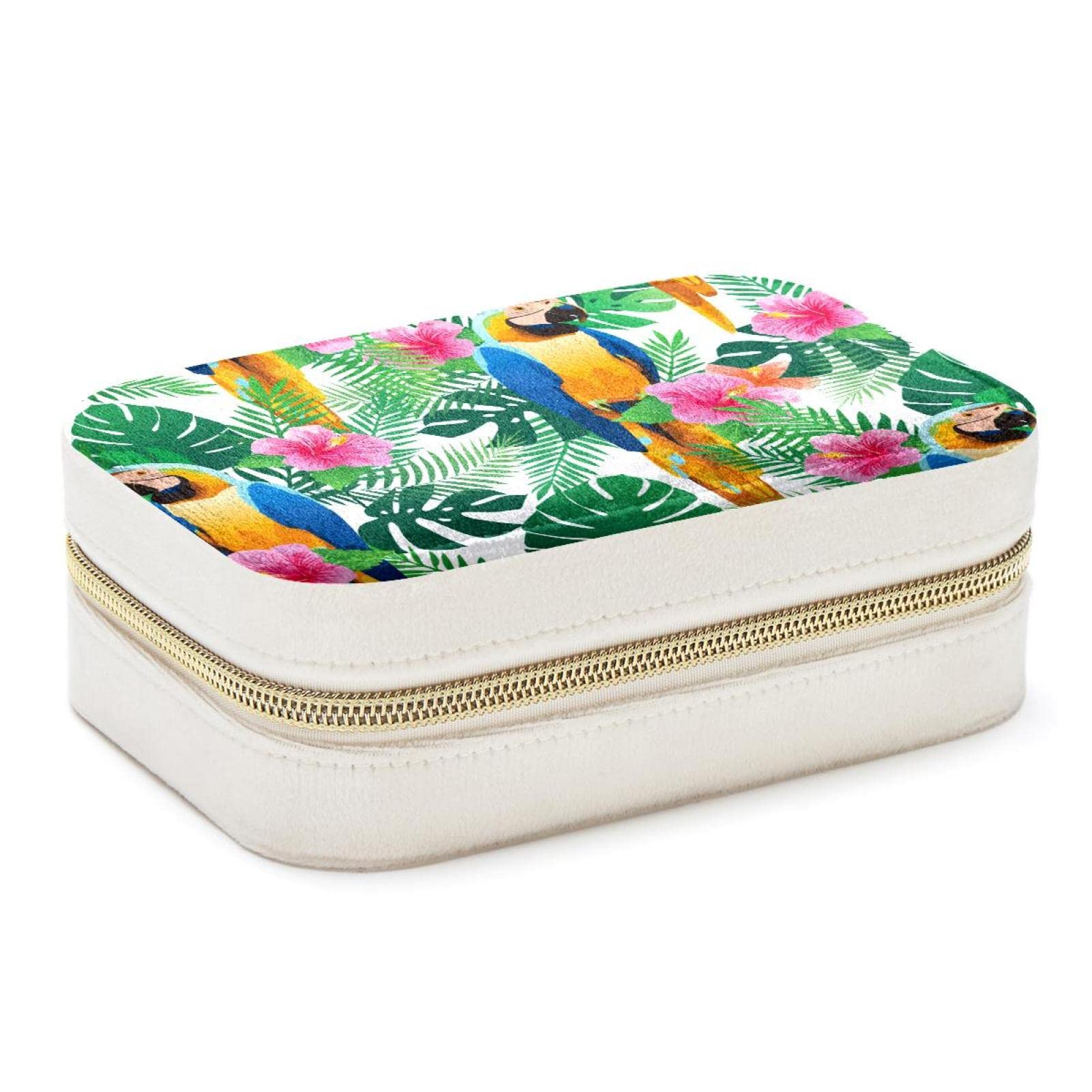 Boîte à bijoux de voyage perroquet pour vos vacances et week-ends prolongés