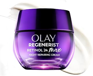 Olay Regenerist Retinol 24 MAX Night Cream: Fragrance-Free Anti-Wrinkle Moisturizer with Triple Collagen Peptide & Niacinamide, 1.7oz