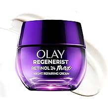 Olay Retinol Night Cream for Women, MAX, Anti-Aging Face Mousturizer, Fragrance-Free, Non Greasy - Anti-Wrinkle, Smooth Fine Lines, Hydrating Skin Care - Triple Collagen Cream, Niacinamide, 1.7oz