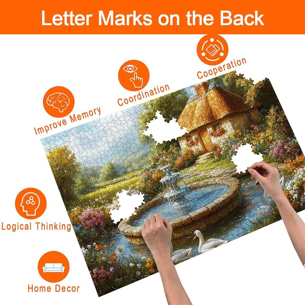 Puzzle 2000 Pezzi, Puzzle Giardino, Misura: 100x71cm, Regalo Donna -8719