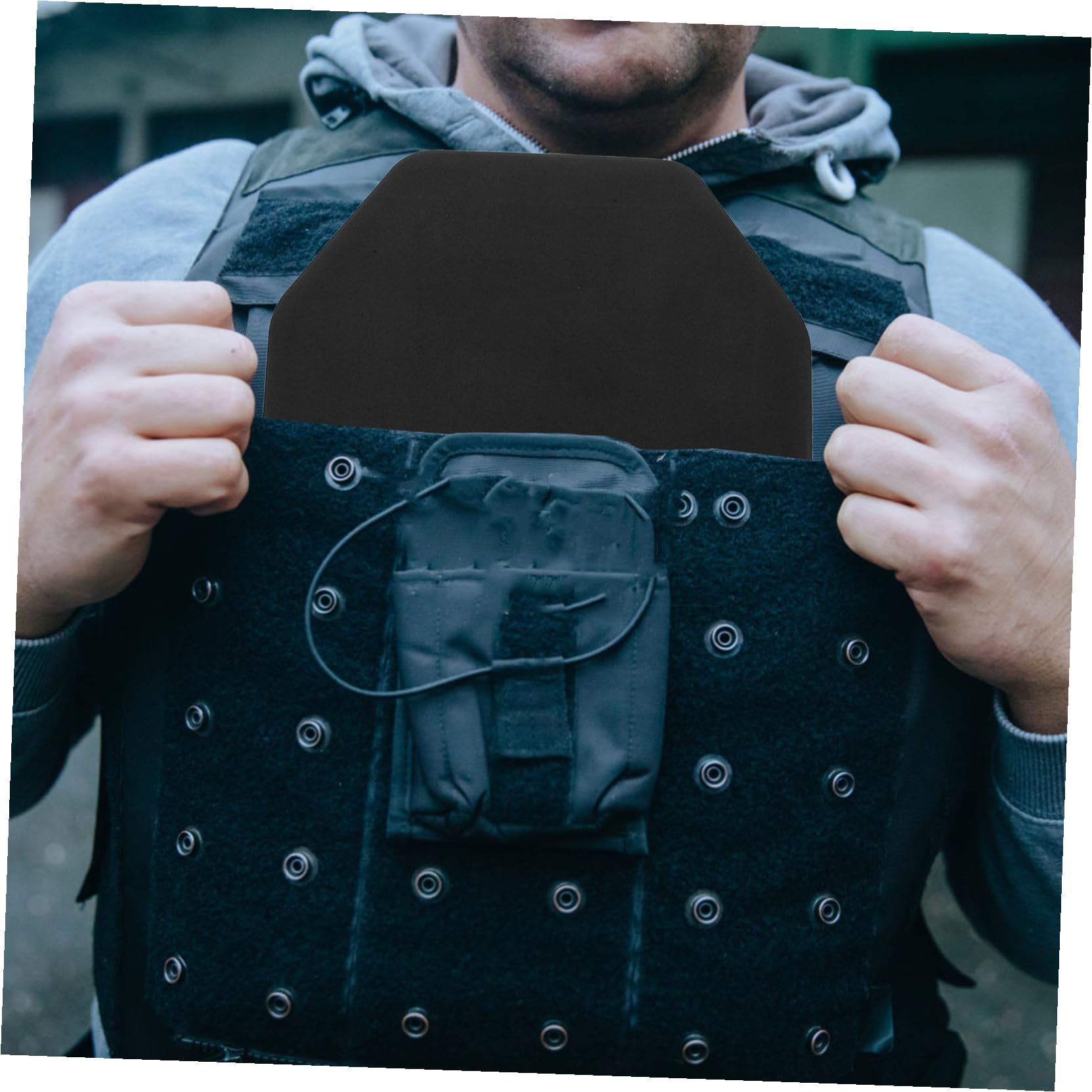 Piastra di Protezione per Gilet Tattico 2 Pezzi in Eva Morbida e Resistente Agli Urti, Inserti Interni per Allenamento Tattico e Boxe