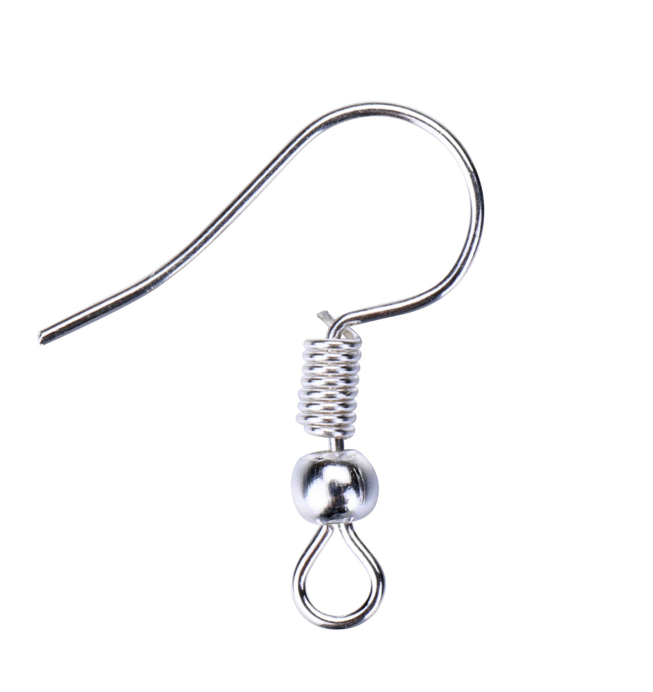 Linsoir Beads Iron Wire Earring Hooks with Large Loop Packed of 200 Antique Bronze Plated