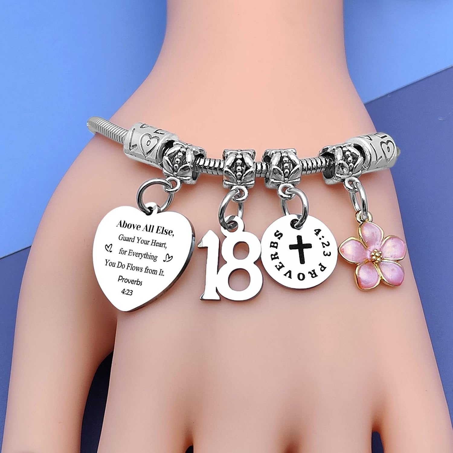 18th Birthday Gifts for Girls Bracelet Jewelry 13th 15th 16th 18th 21st Birthday Gift for Daughter Granddaughter 13 15 16 18 21 Years Old Girl Gift Happy Birthday Bracelet Gift for Friend Sister Teen - Image 2