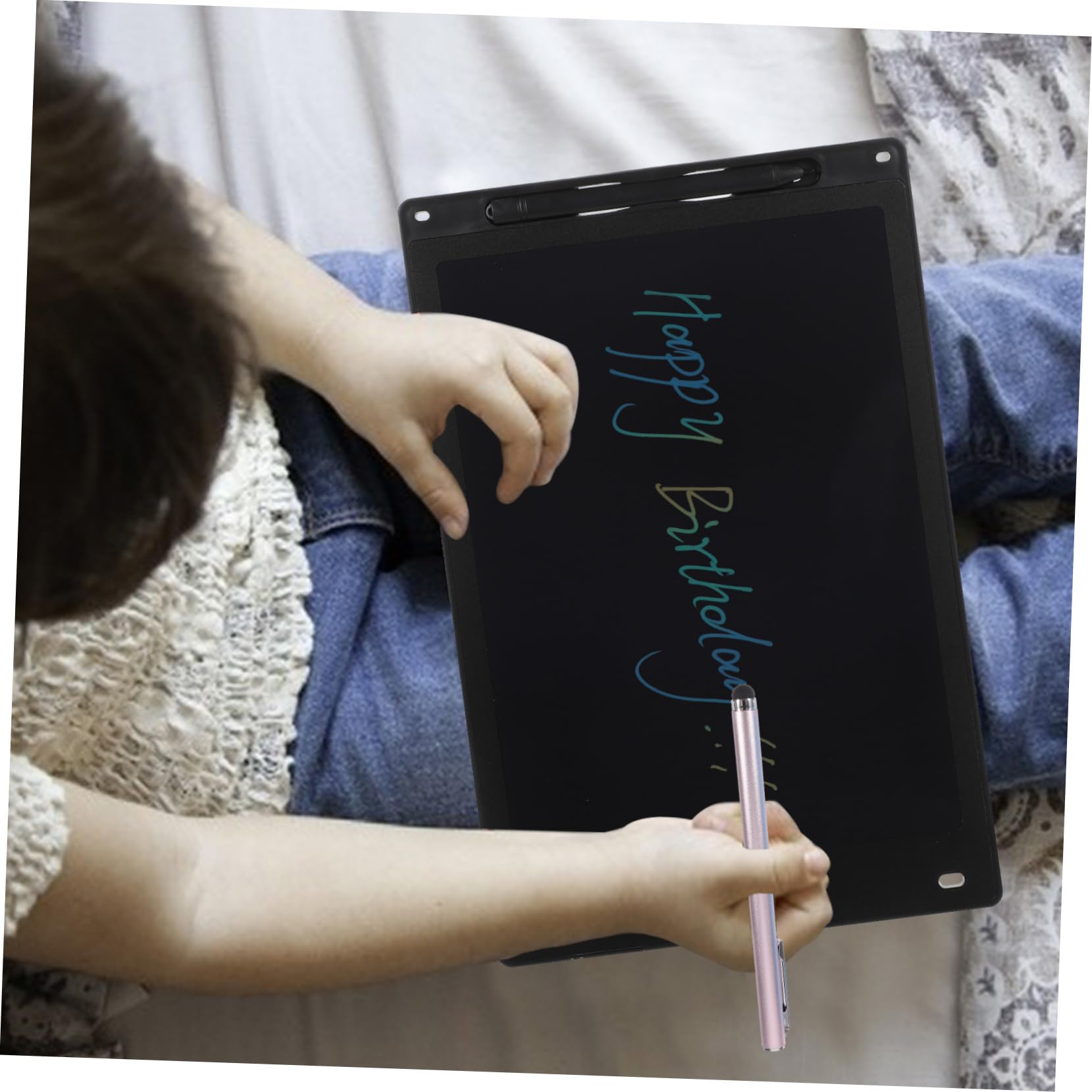 Mikikit 15 Penne Stilo Capacitive Universali: Punta Antiaderente Per Tablet, Smartphone E Laptop Touch, Design Scrittura