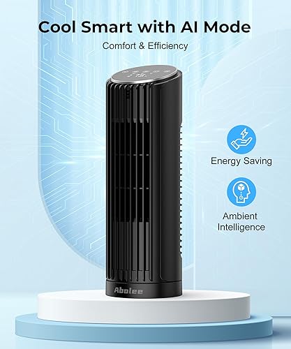Miniatura 4 de Abolee Ventilador de torre para dormitorio, ventilador de escritorio de 23 pies con control remoto, ventilador de escritorio oscilante de 70, 4