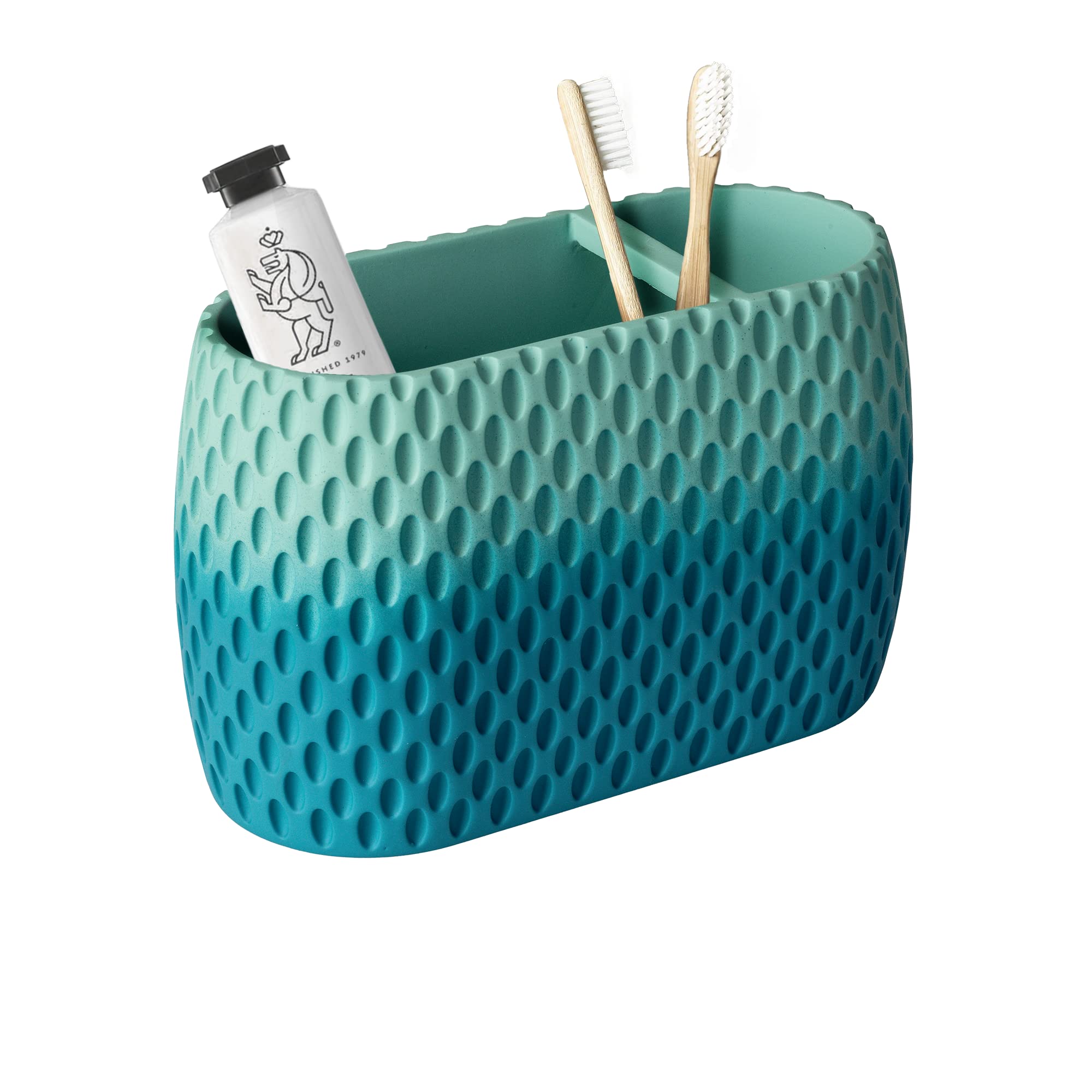 Blue Canyon Milano Toothbrush Tidy, Polyresin Toothbrush Holder, Bathroom Storage Organizer, Electric Toothbrush Holder, Toothbrush Caddy, Bathroom Countertop Storage, Toothpaste Holders