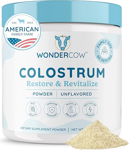 Miniatura 17 de WONDERCOW Suplemento de calostro en polvo para la salud intestinal, apoyo inmunológico, recuperación muscular y bienestar Superalimento