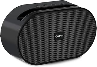 Newly Launched Fusion Hook 6W Mini Bluetooth Speaker, 6 Hrs Playtime, 52mm Dynamic Driver, Bluetooth 5.0 Connectivity, TF Card/USB Playback, TWS Pairing & Integrated Controls (Black)