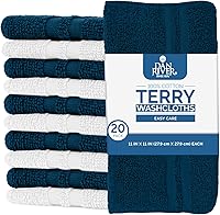 Vista 289 de DAN RIVER Juego de 4 toallas de baño, 27 x 54 pulgadas, 100% algodón, más grandes y ligeras, de secado rápido, súper suaves y absorbentes, toallas