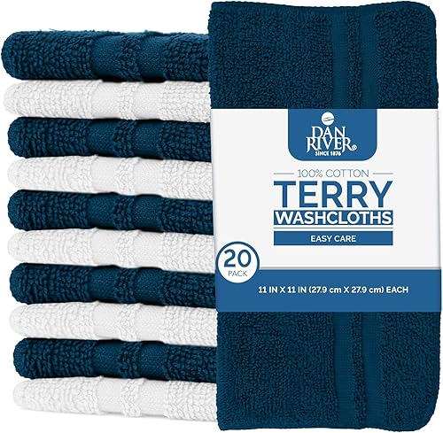 Miniatura 289 de DAN RIVER Juego de 4 toallas de baño, 27 x 54 pulgadas, 100% algodón, más grandes y ligeras, de secado rápido, súper suaves y absorbentes, toallas