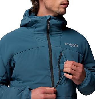 Columbia Men's Silver Leaf Lite Hooded Jacket, Everblue, Small at