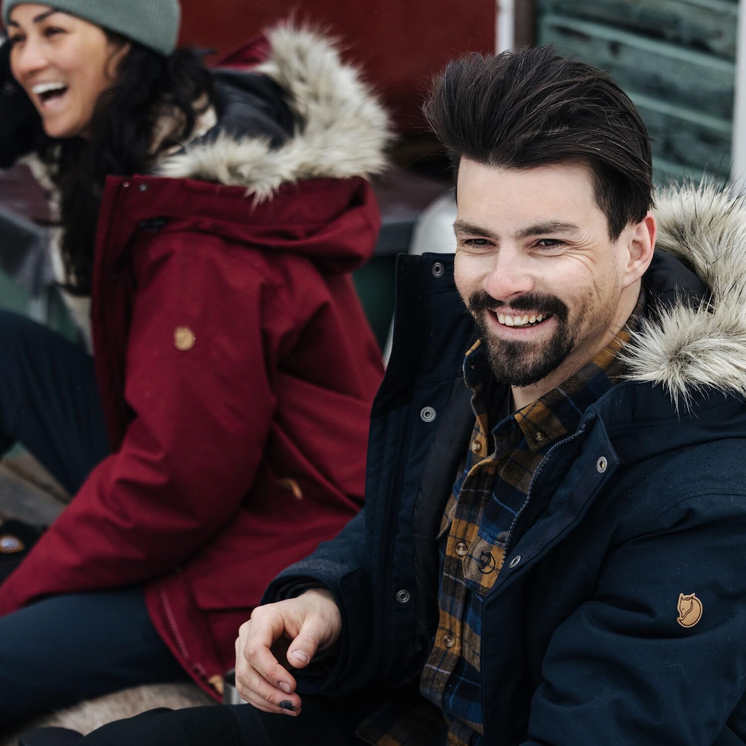 Fjällräven Męska koszula Singi Heavy Flannel M, Black/Deep Forest, XXL, czarny/głęboki las, XXL