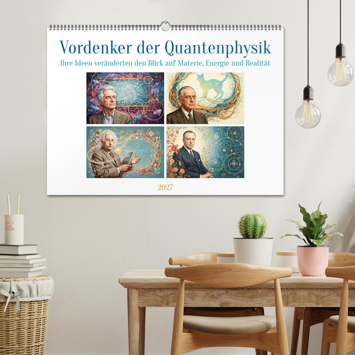 CALVENDO · Vordenker der Quantenphysik (Kalender 2027) | DIN A2 Querformat · Wandkalender · Hommage an die Visionäre, die den Blick auf die Welt der kleinsten Teilchen für immer…