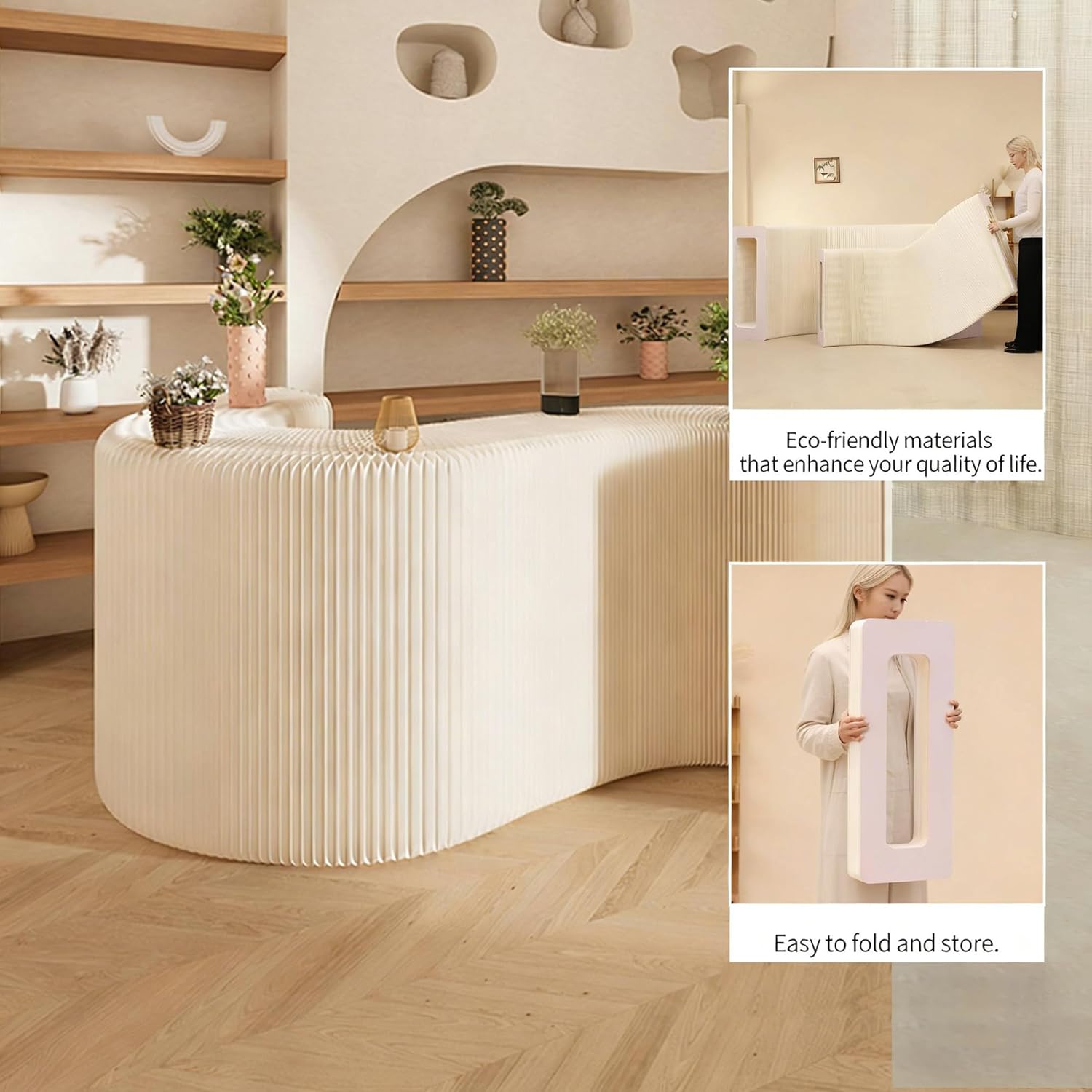 Hollow Rectangular Display Stand, Acrylic Hollow Long Display Riser, Minimalist Display Pedestal for Jewelry Collectibles Crafts Home Retail Display (H38.7*L118.1 *W16.5)