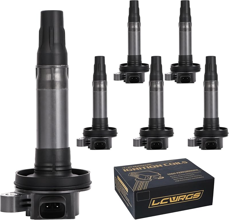 Jogo de 6 Bobinas de Ignição LCWRGS UF553 para Ford Edge, Explorer, Flex, Taurus, Lincoln e Mazda V6
