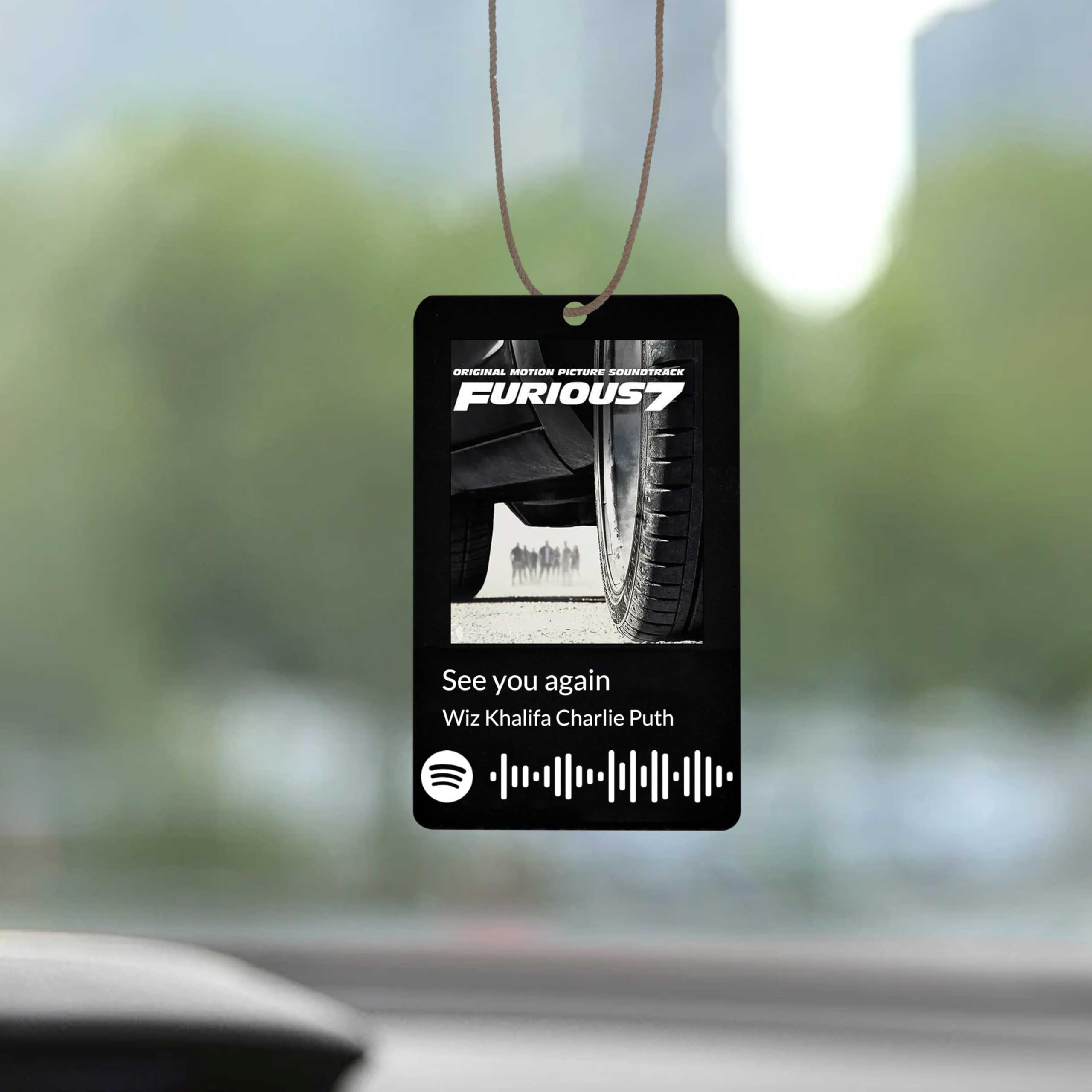 Pahdecor Car Hanging Picture Pendant, Personalized Spotify Music, Album Cover Song Art Player, Customizable Special Moments Photo, Car Air Freshener Decor, Unique Gifts For Lovers, Friends