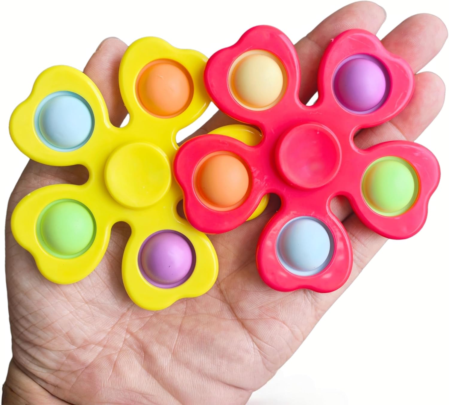 24 Pcs Fidget Spinners Bulk-Mini Pop Bubble Fidget Spinner Toys for Kids Party Favors,Birthday Return Gifts Goodie Bags Stuffers,Treasure Box Classroom Rewards Carnival Prizes ADHD