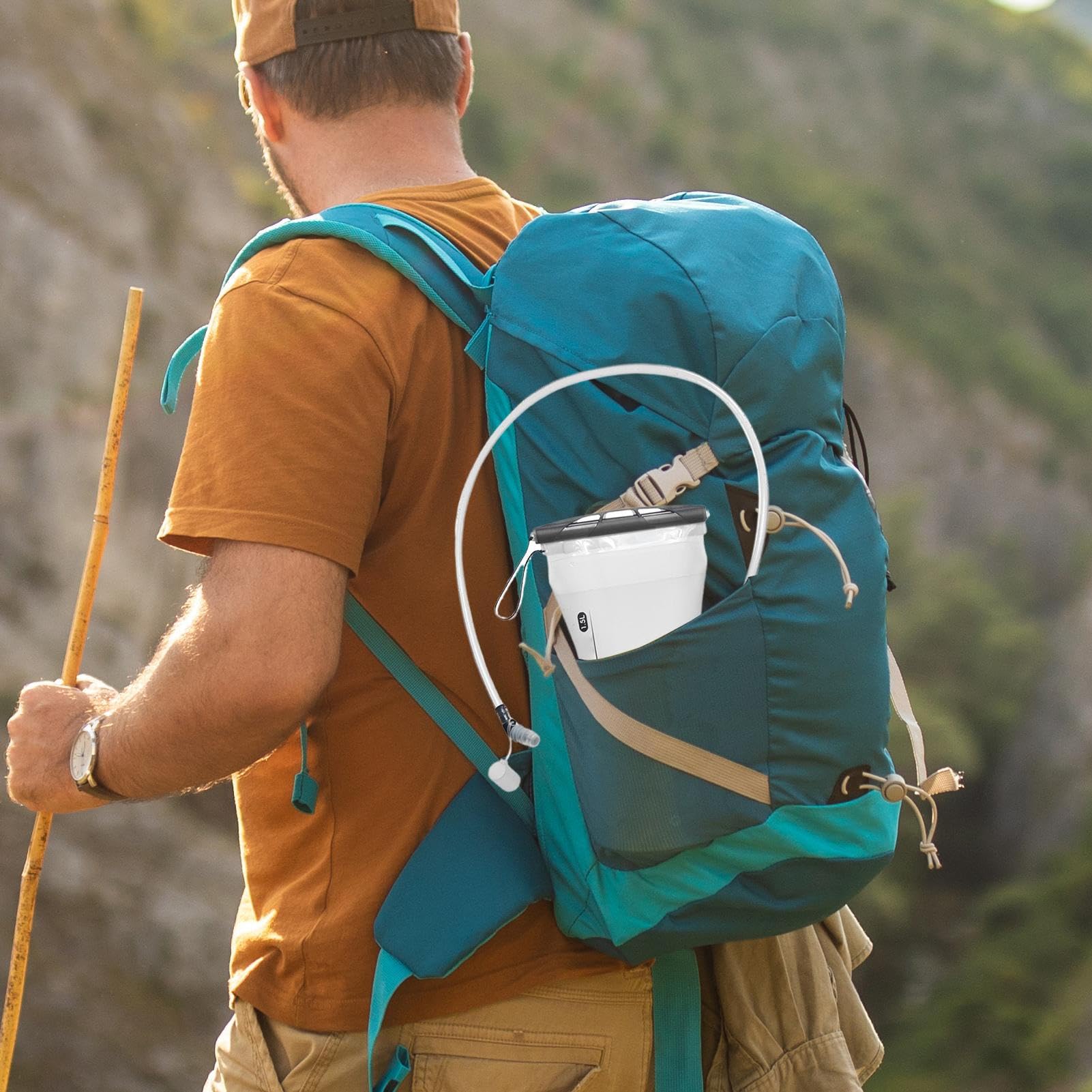 Vessie à eau pour le sac à dos de randonnée, la vessie à eau de randonnée | Soupche de la vessie à l'épreuve des fuites pour la course à dos, 2L Water Reservoir