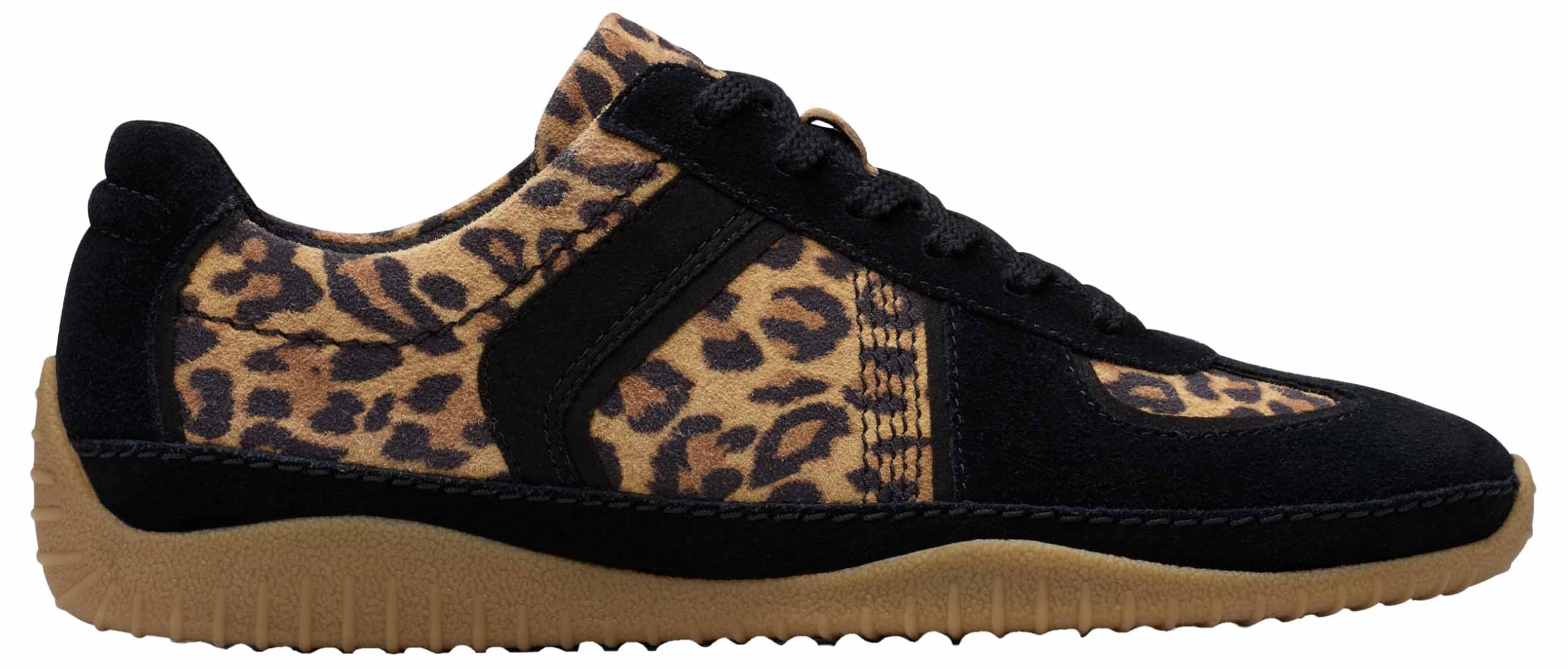 Clarks Meridor Lo Womens Leopard PRT Comb, 4