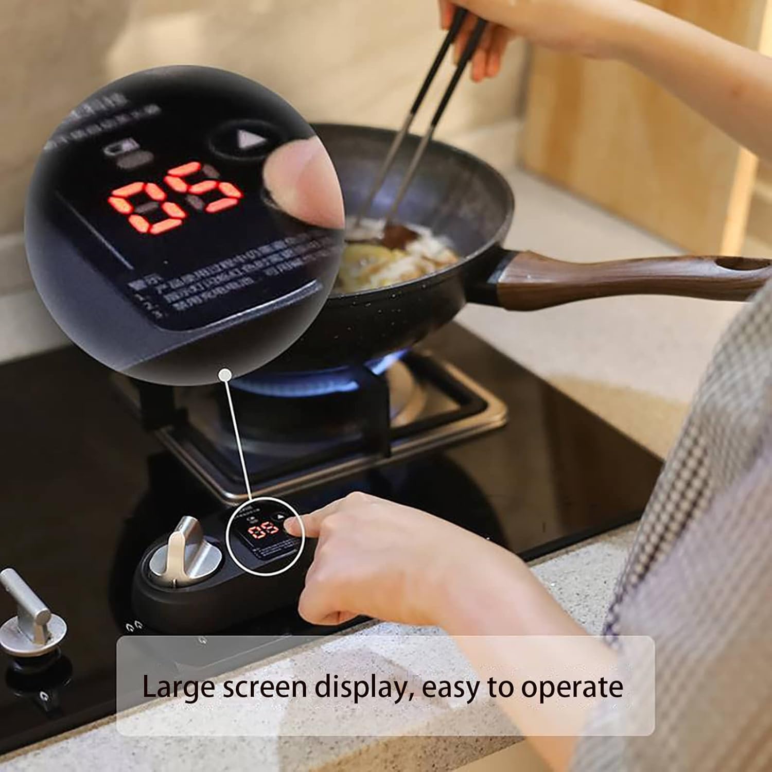 Temporizador De Apagado Automático para Estufa De Gas, Temporizador De 0 a 99 Minutos, Interruptor Inteligente De Cocina, Accesorio Antisecado, Previene Incendios Y Combustión