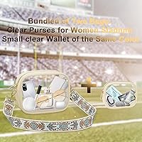 Vista 103 de KETIEE Bolso cruzado transparente, aprobado para estadios, para conciertos, eventos deportivos, festivales