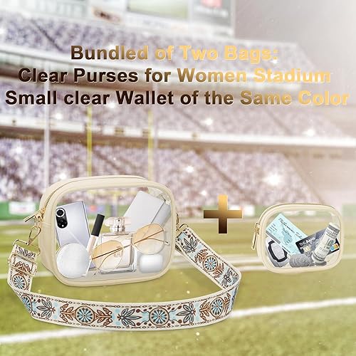 Miniatura 103 de KETIEE Bolso cruzado transparente, aprobado para estadios, para conciertos, eventos deportivos, festivales