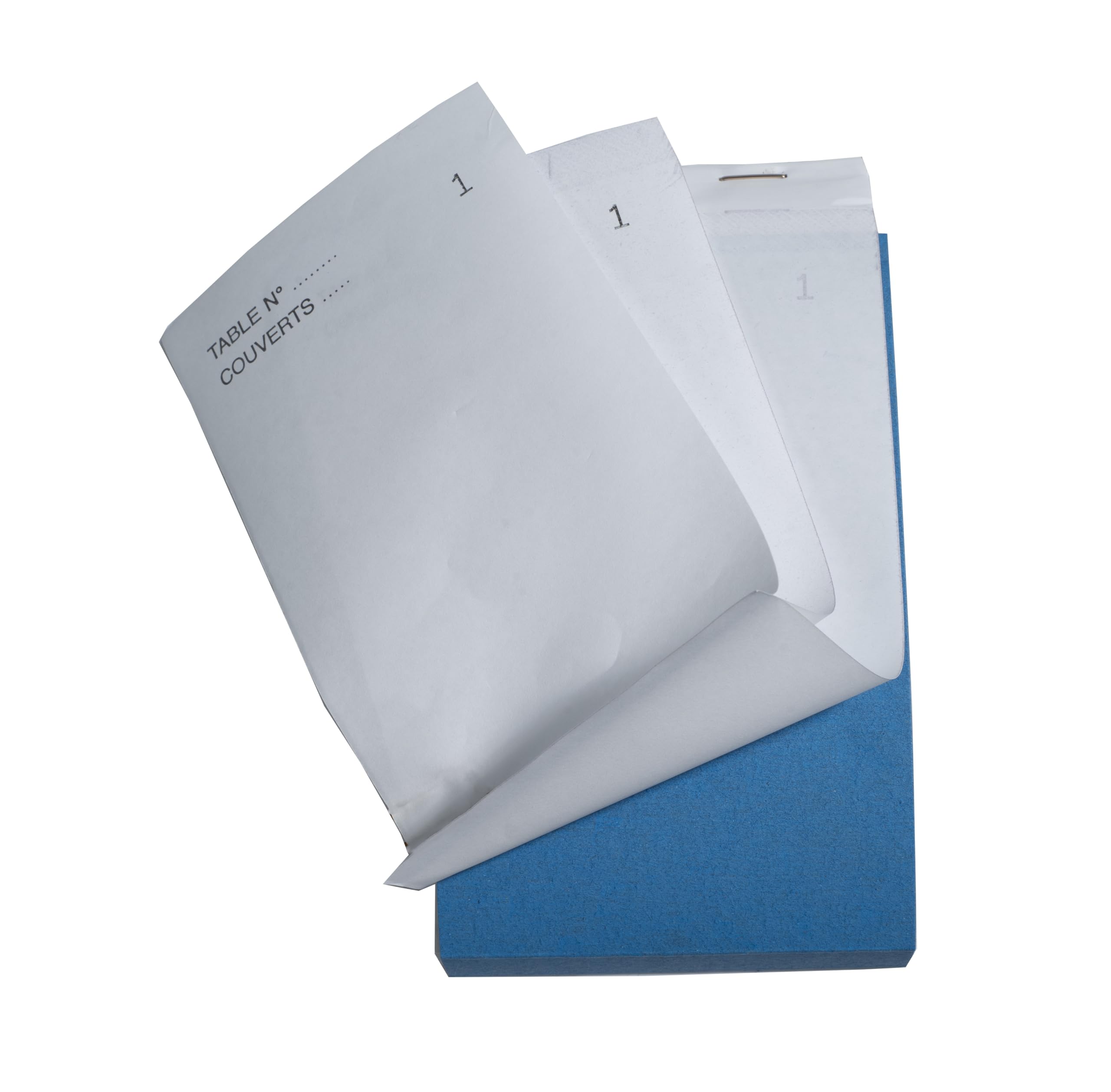 Exacompta - Réf. 96204E - Carton de 50 blocs Maître d'Hôtel - Carnet de commande pour restaurants - 50 feuillets blancs autocopiants en 3 exemplaires numérotés - Format vertical 9,6 x 17 cm