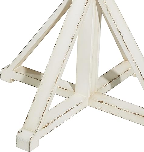 Miniatura 5 de Deco 79 Mesa auxiliar de madera para mesa auxiliar, mesa auxiliar de 29 x 29 x 31 pulgadas, color marrón