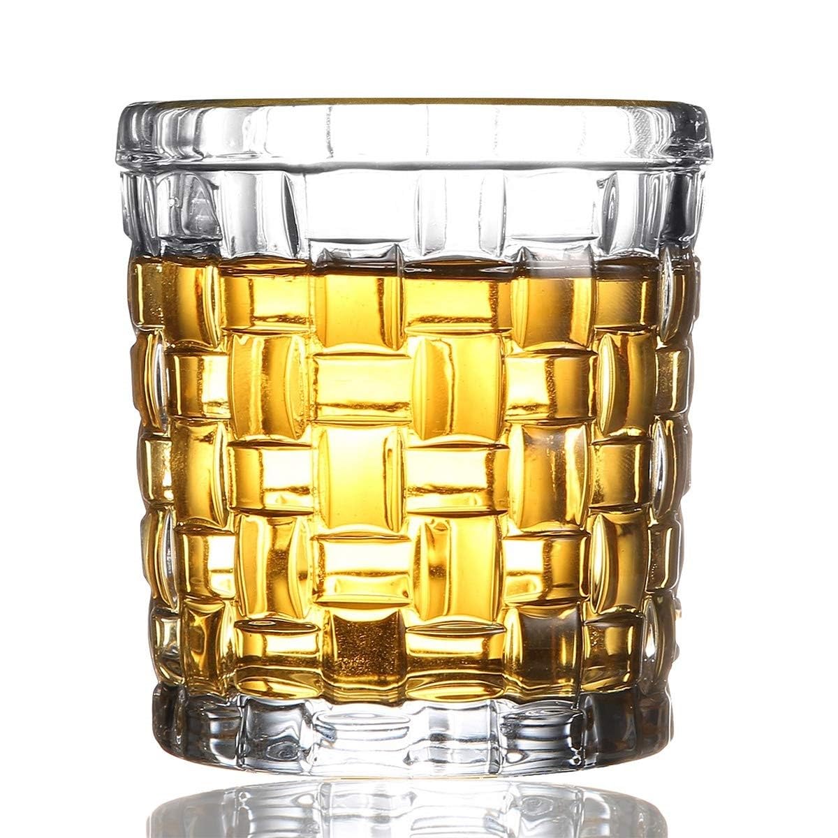 ROCKFORD Italian Premium Whiskey Glasses Set of 2, 300ML, Transparent, Old Fashioned Barware Tumbler for Scotch, Vodka, Bourbon, Liquor, Cocktail, Square Crystal Glass for Stylish Drink Presentation — Amazon image 24