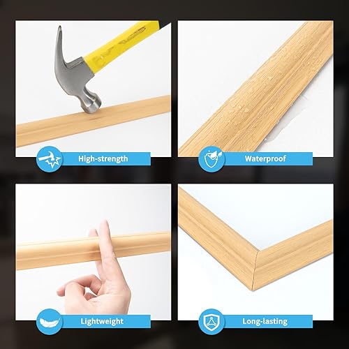 Miniatura 5 de Art3d - Juego de 6 molduras precortadas para pared, paneles de revestimiento listos para montar, para interior, sala de estar, dormitorio, se